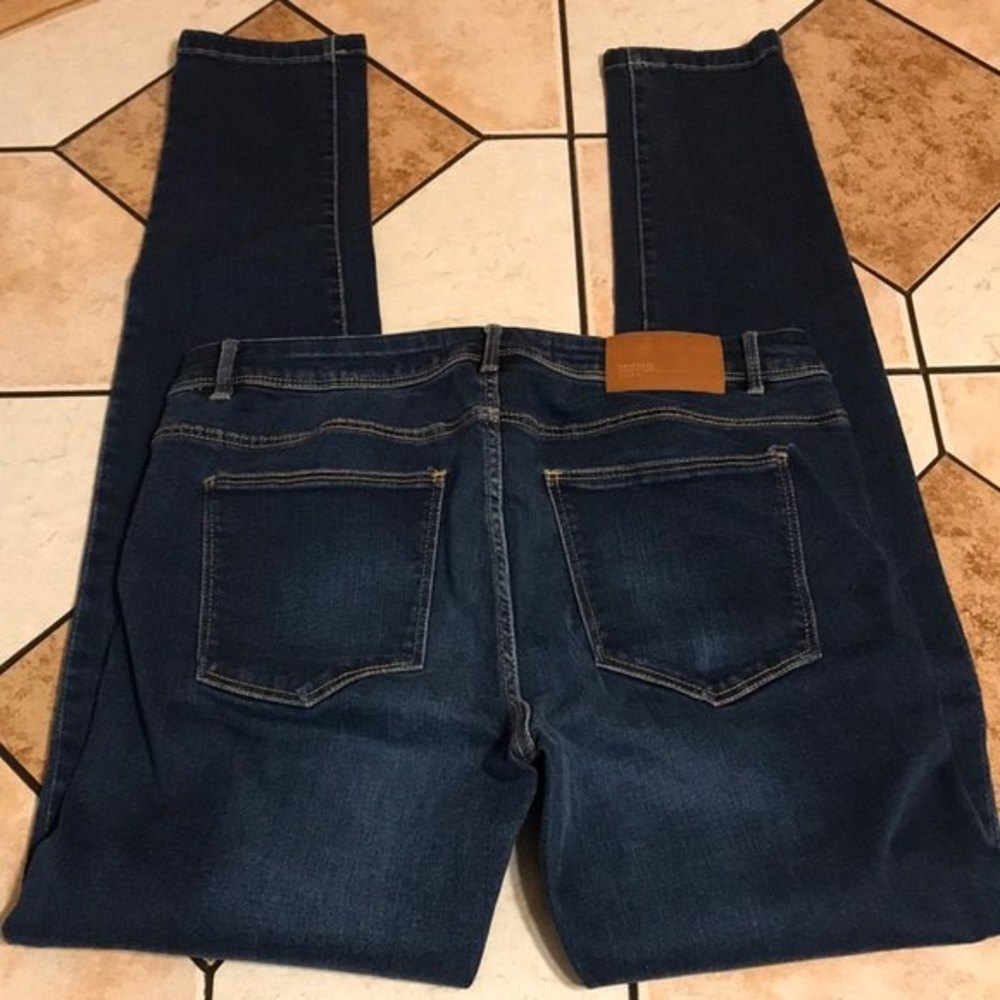 Zara trafaluc‎ dark denim skinny jeans size 8